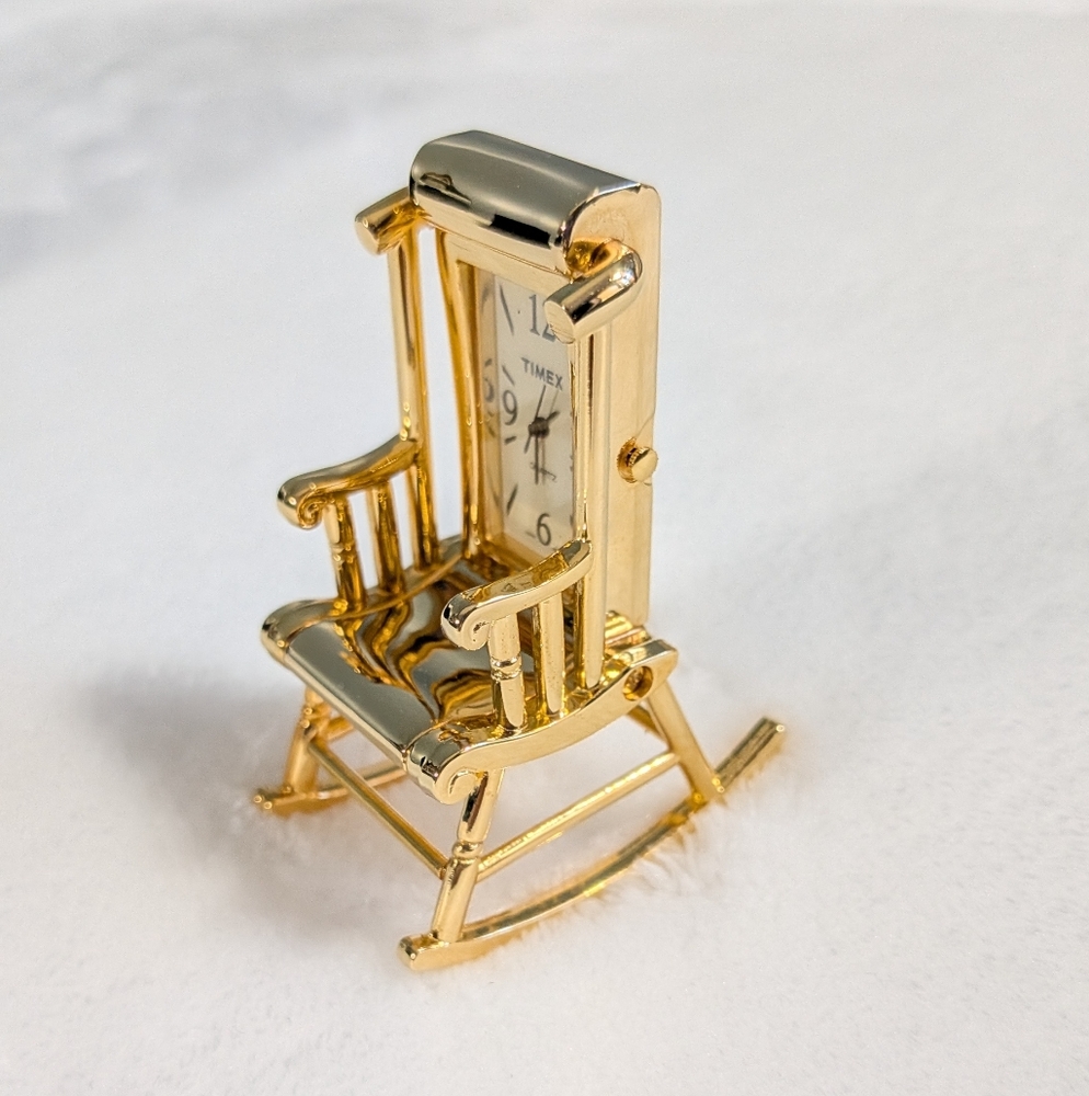 Timex Rocking Chair Mini Clock (Untested) - Picture 4 of 10